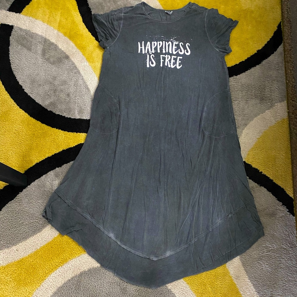 Gray maxi dress
